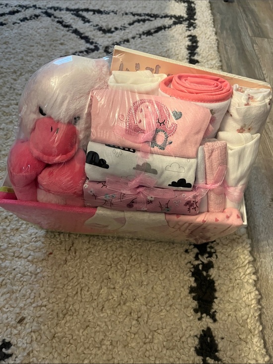 Other - Pink Baby Gift Set - Plush lovey & Essentials